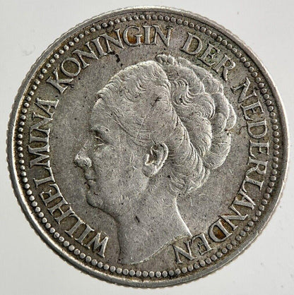 1941 Netherlands 25 Cents Silver Coin | Fine Collectable Grade