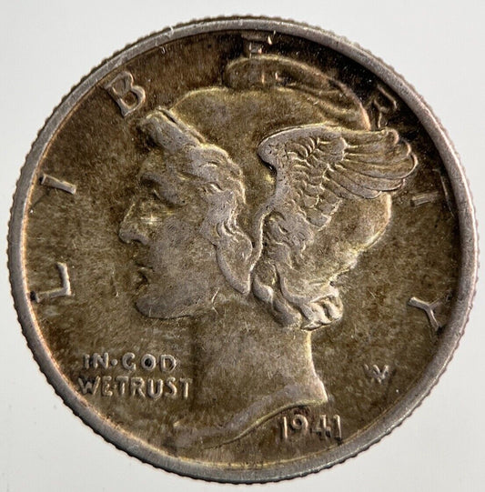 1941 US USA Mercury Dime Silver Coin | Very High Grade