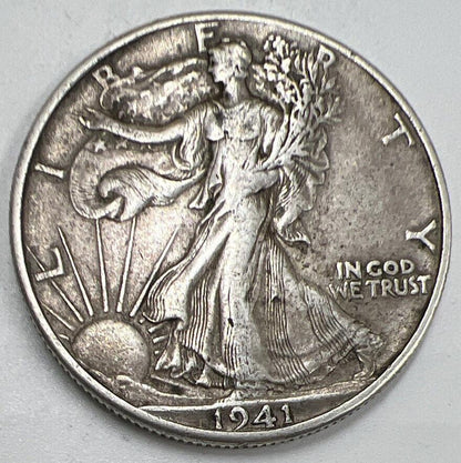 1941 US USA Liberty Half Dollar | Silver Coin | Fine Collectable Grade | a772