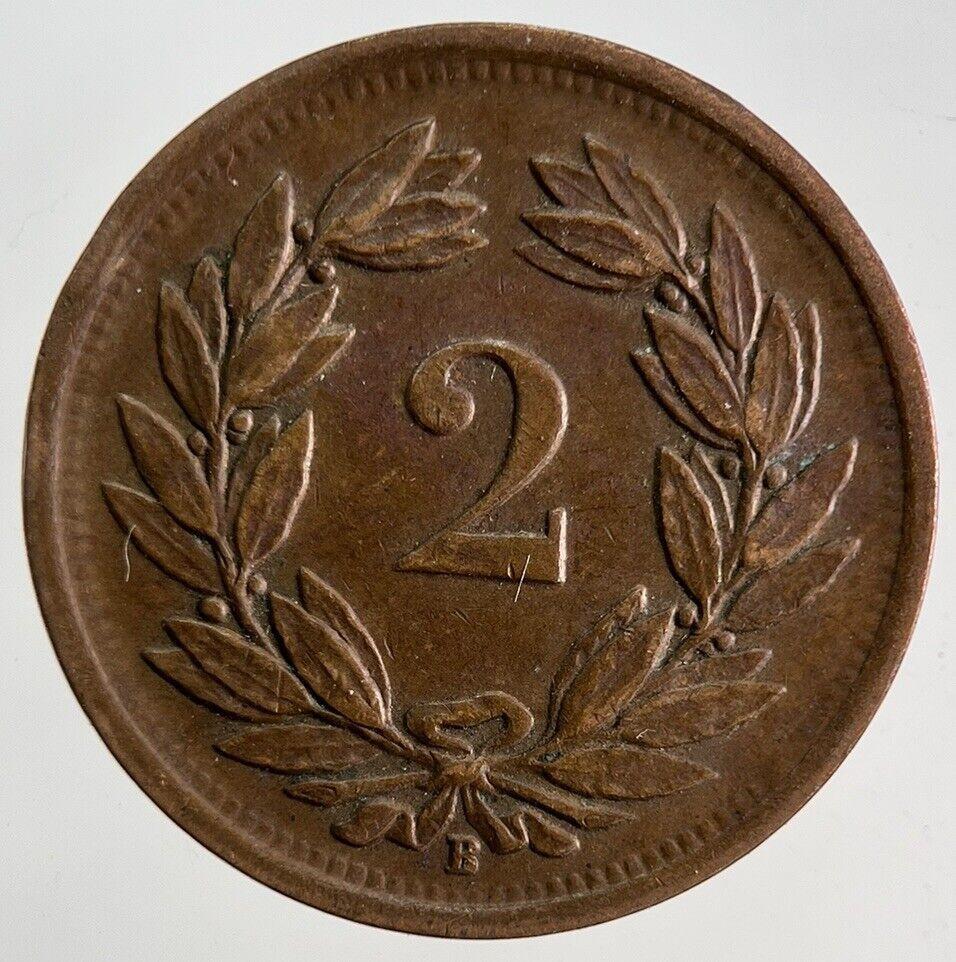 1941 Switzerland Swiss 2 Helvetia Coin | Fine Collectable Grade