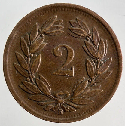 1941 Switzerland Swiss 2 Helvetia Coin | Fine Collectable Grade