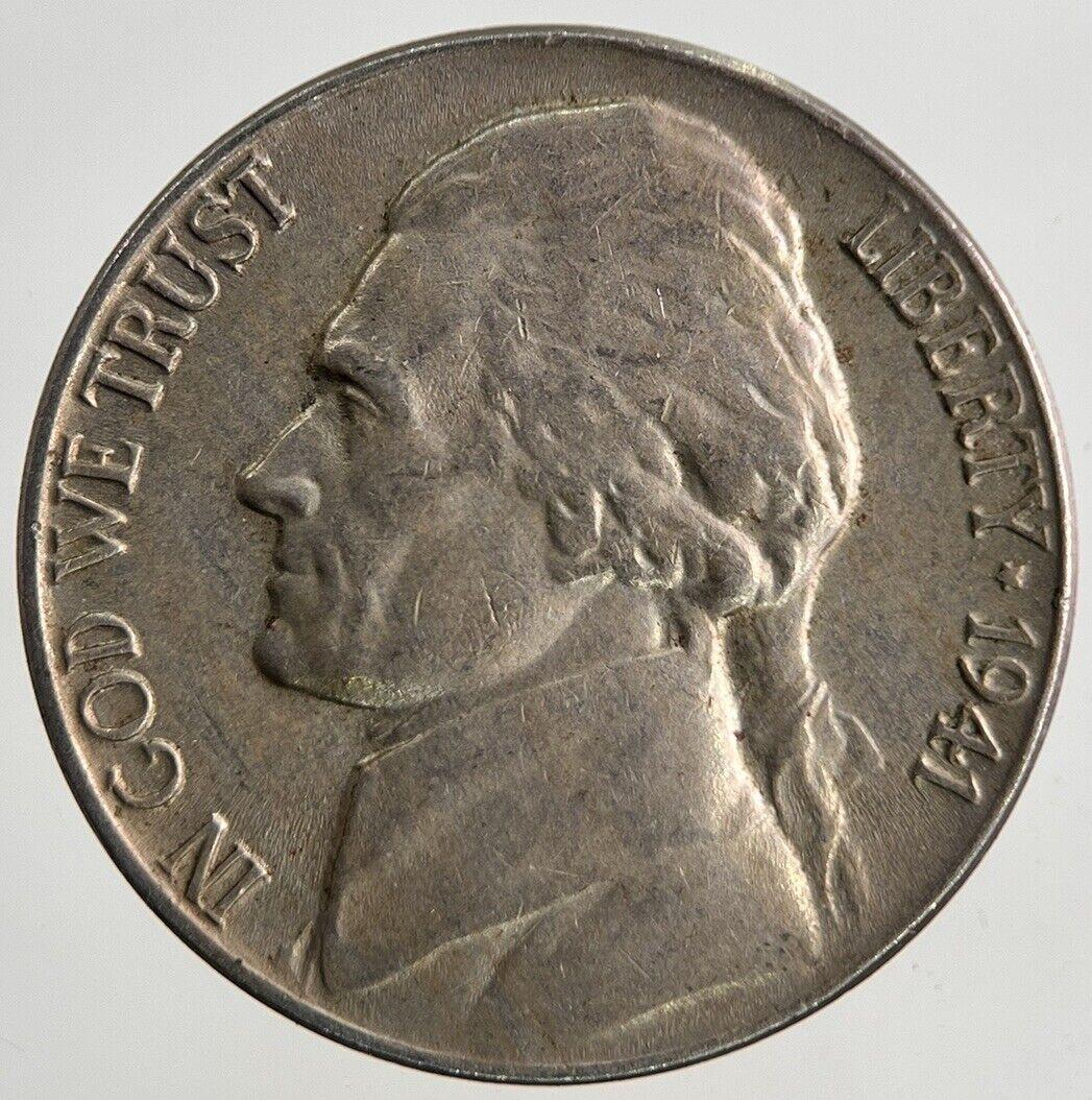 1941 US USA Jefferson Nickel 5 Cents Coin | Fine Collectable Grade
