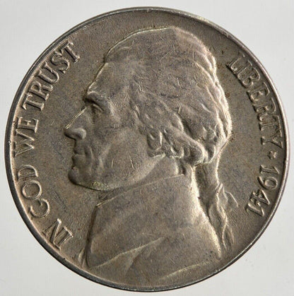 1941 US USA Jefferson Nickel 5 Cents Coin | Fine Collectable Grade