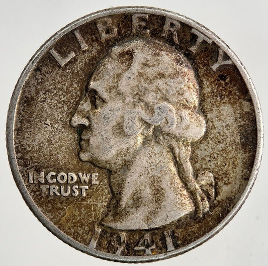 1941 US USA Quarter Dollar Silver Coin | Fine Collectable Grade