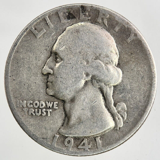 1941 US USA Quarter Dollar Silver Coin | Collectable Grade