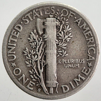 1941-S US USA Mercury Dime Silver Coin | Collectable Grade | a7821