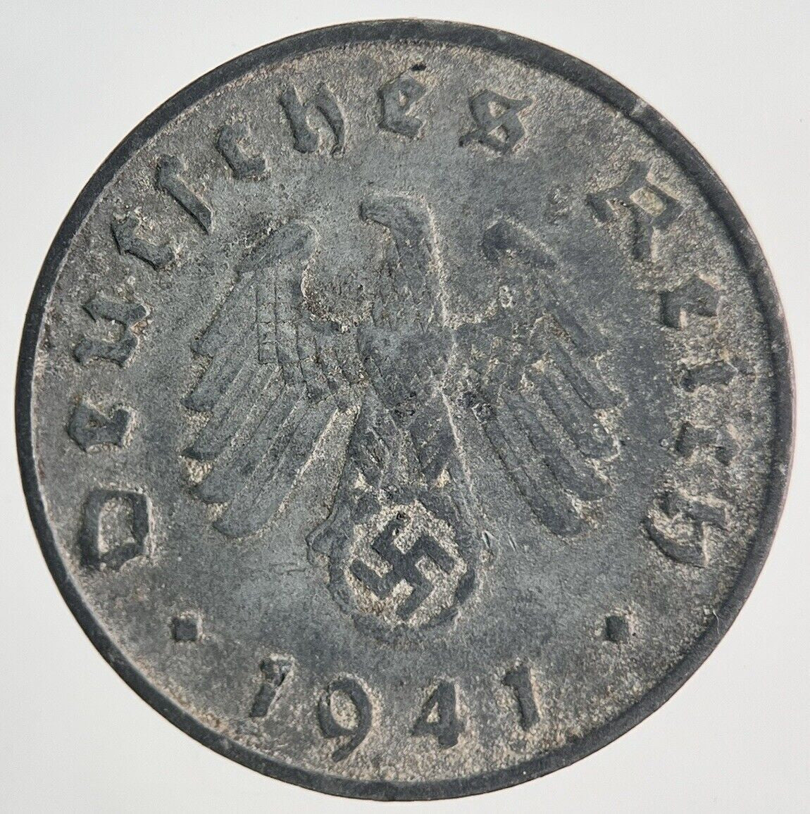 1941-A Germany Nazi 10 Pfennig Coin | Fine Collectable Grade | a1902