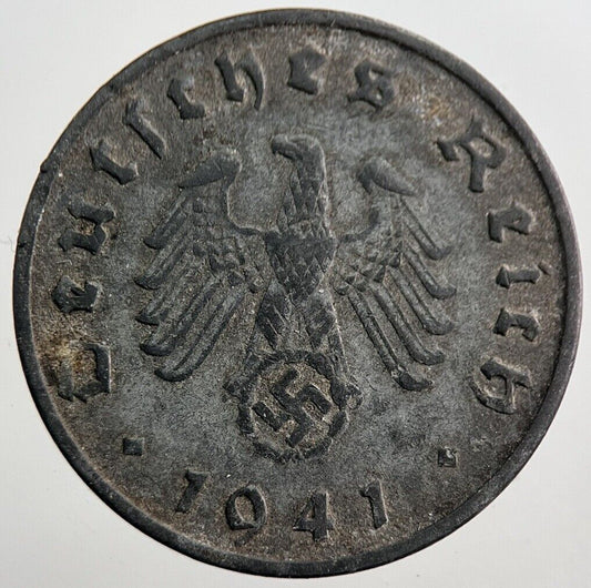 1941-G Germany Nazi 10 Pfennig Coin | Very High Grade | a7879