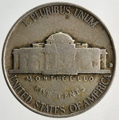 1941-D US USA Jefferson Nickel V 5 Cents Coin | Fine Collectable Grade
