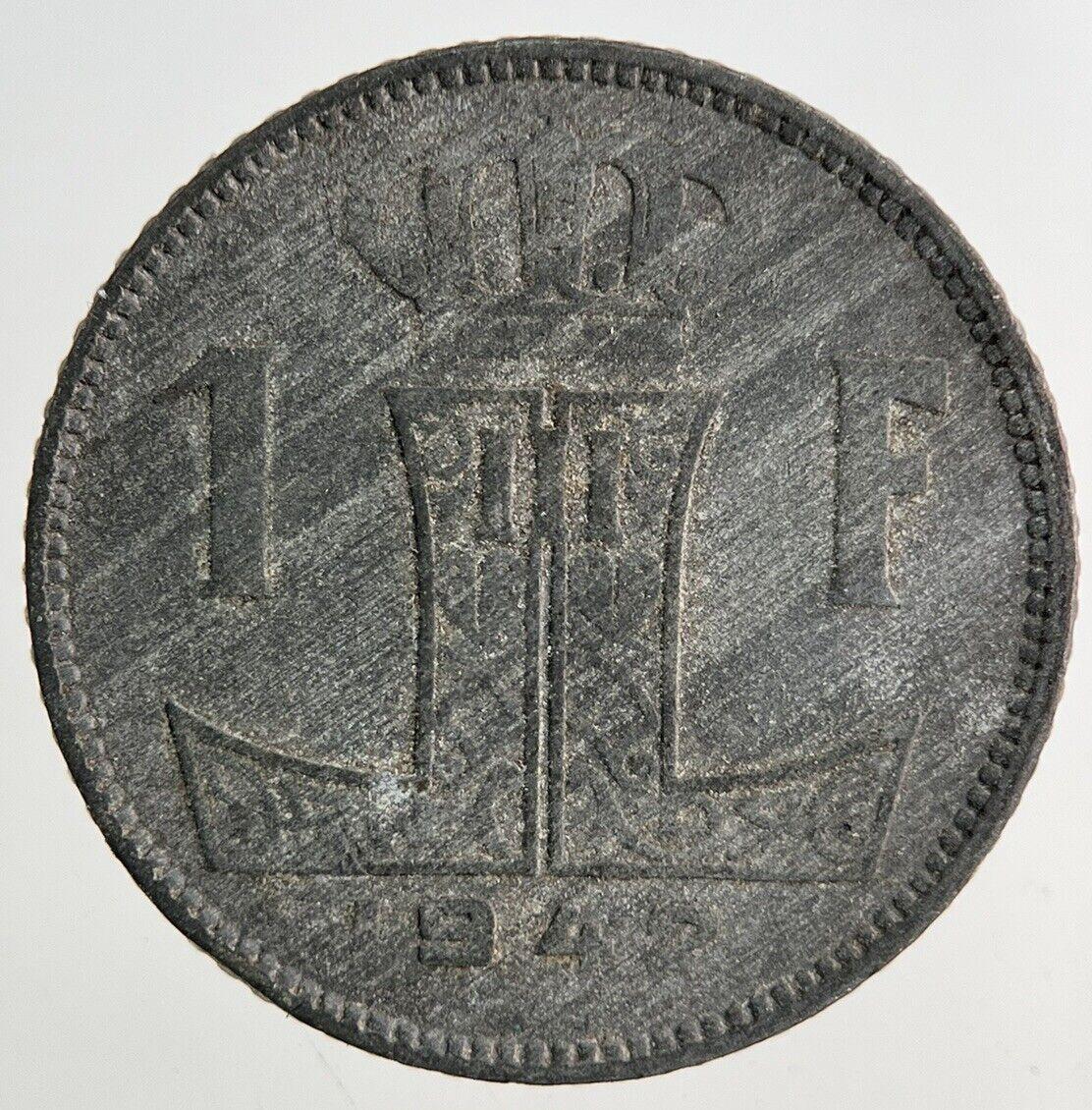 1942 Belgium 1 Franc Coin | Collectable Grade