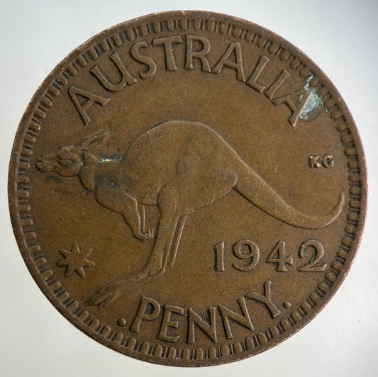 1942 Australia One Penny Coin | Fine Collectable Grade