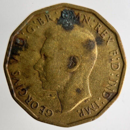 1942 George VI Brass Threepence Coin | Fine Collectable Grade