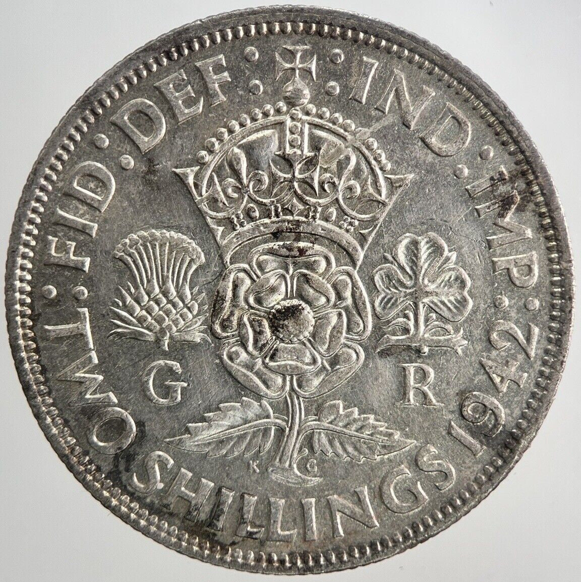1942 George VI Florin Silver Coin | Fine Collectable Grade