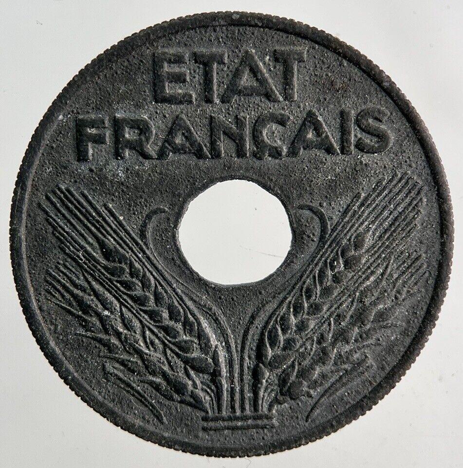 1942 France 20 Centimes Coin | Fine Collectable Grade