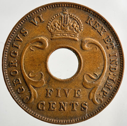 1942 East Africa 5 Cents Coin | Very High Grade