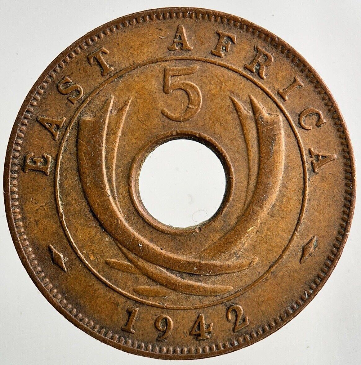 1942 East Africa 5 Cents Coin | Very High Grade