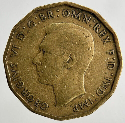 1942 George VI Brass Threepence Coin | Collectable Grade