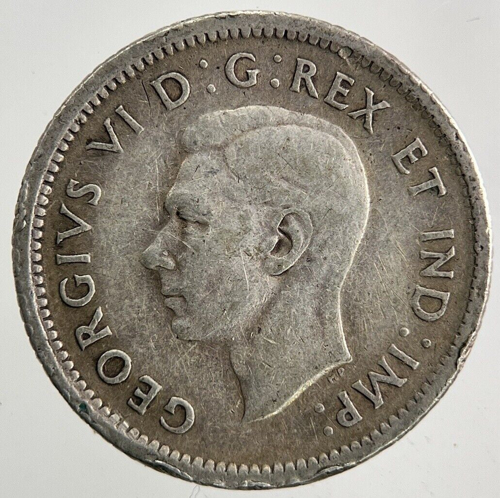 1942 Canada 10 Cents Silver Coin | Fine Collectable Grade