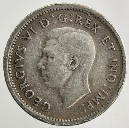 1942 Canada 10 Cents Silver Coin | Fine Collectable Grade