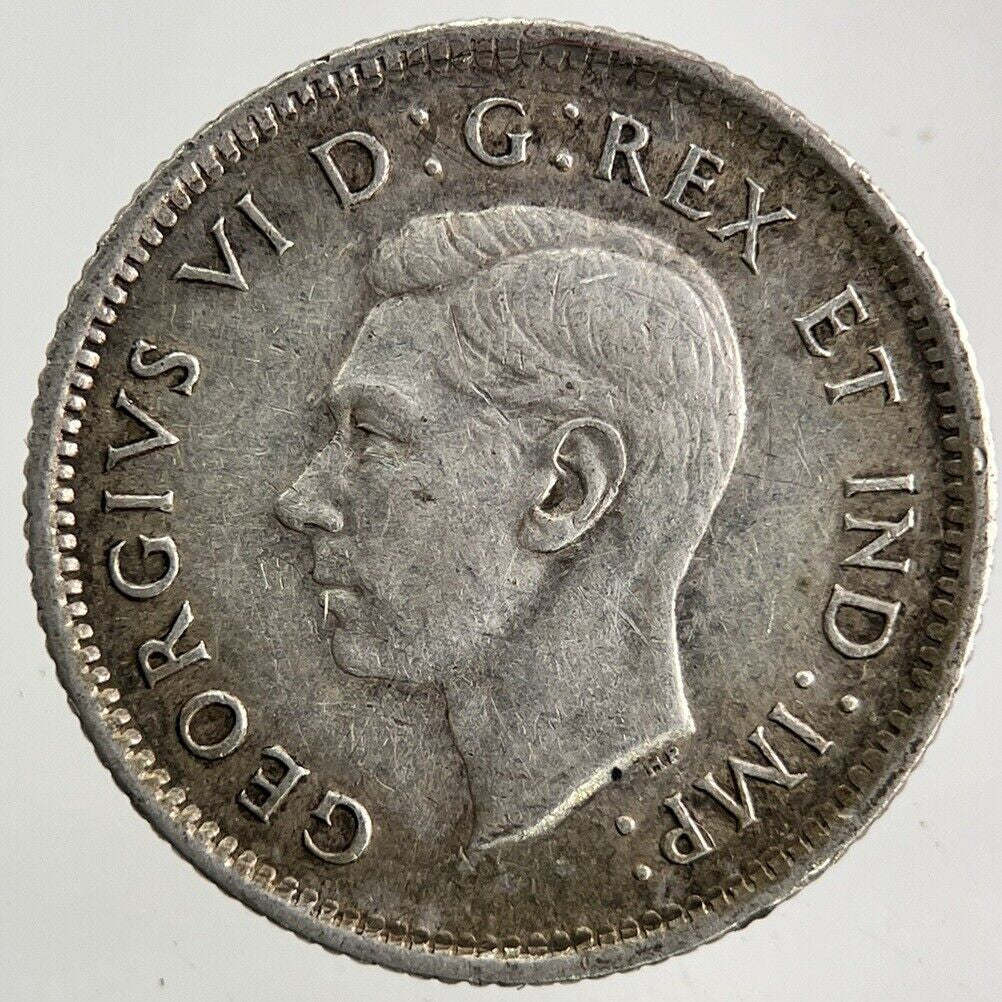 1942 Canada 10 Cents Silver Coin | Fine Collectable Grade