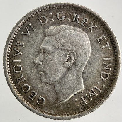 1942 Canada 10 Cents Silver Coin | Fine Collectable Grade