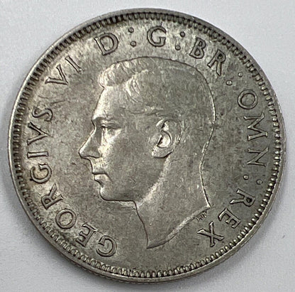 1942 George VI Florin | British Silver Coin | Very High Grade | a1280