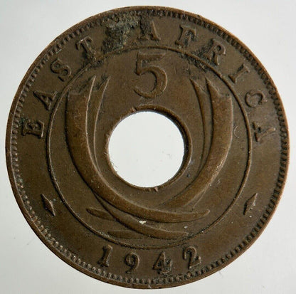 1942 East Africa 5 Cents Coin | Fine Collectable Grade