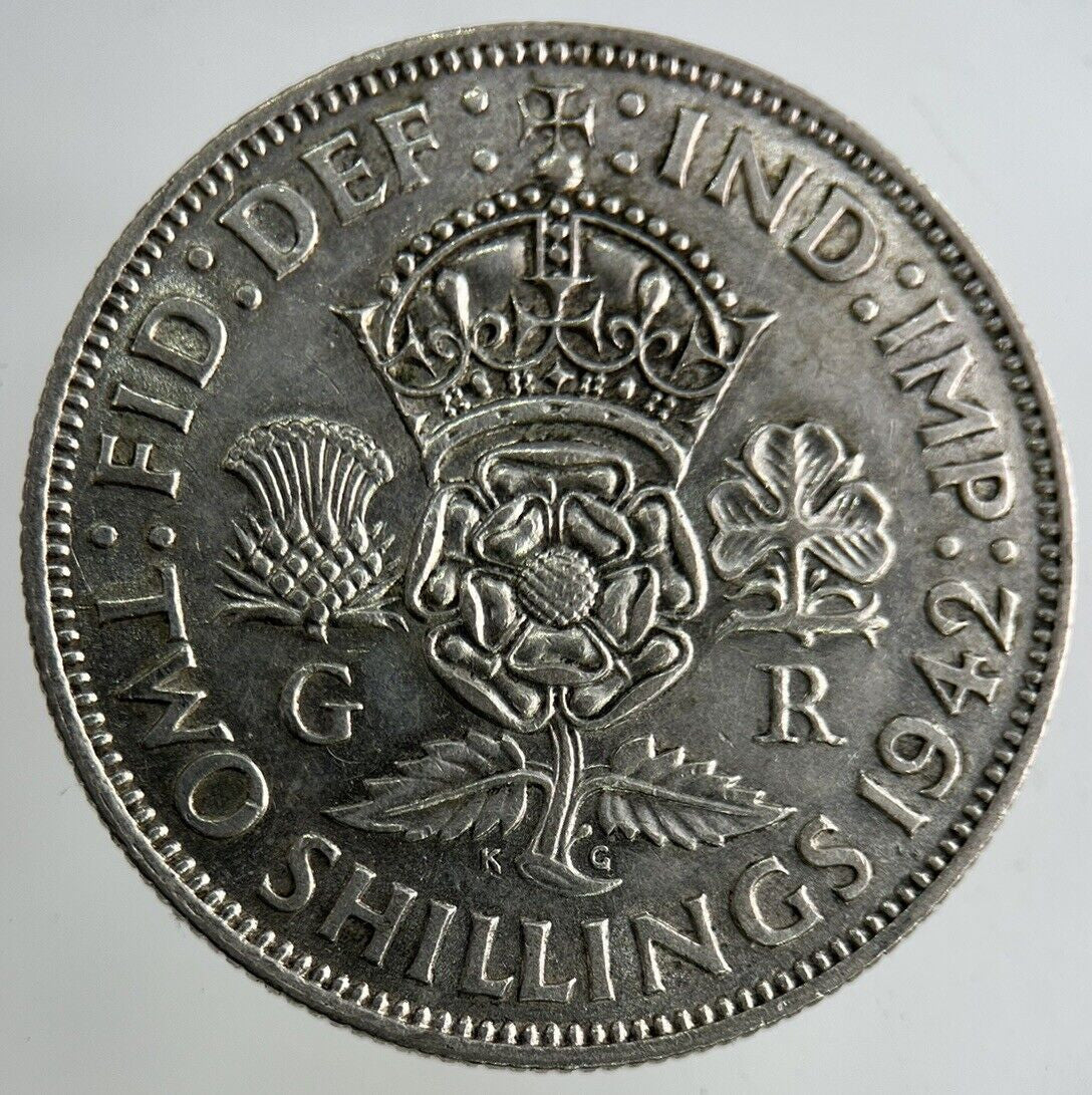 1942 George VI Florin Silver Coin | Fine Collectable Grade