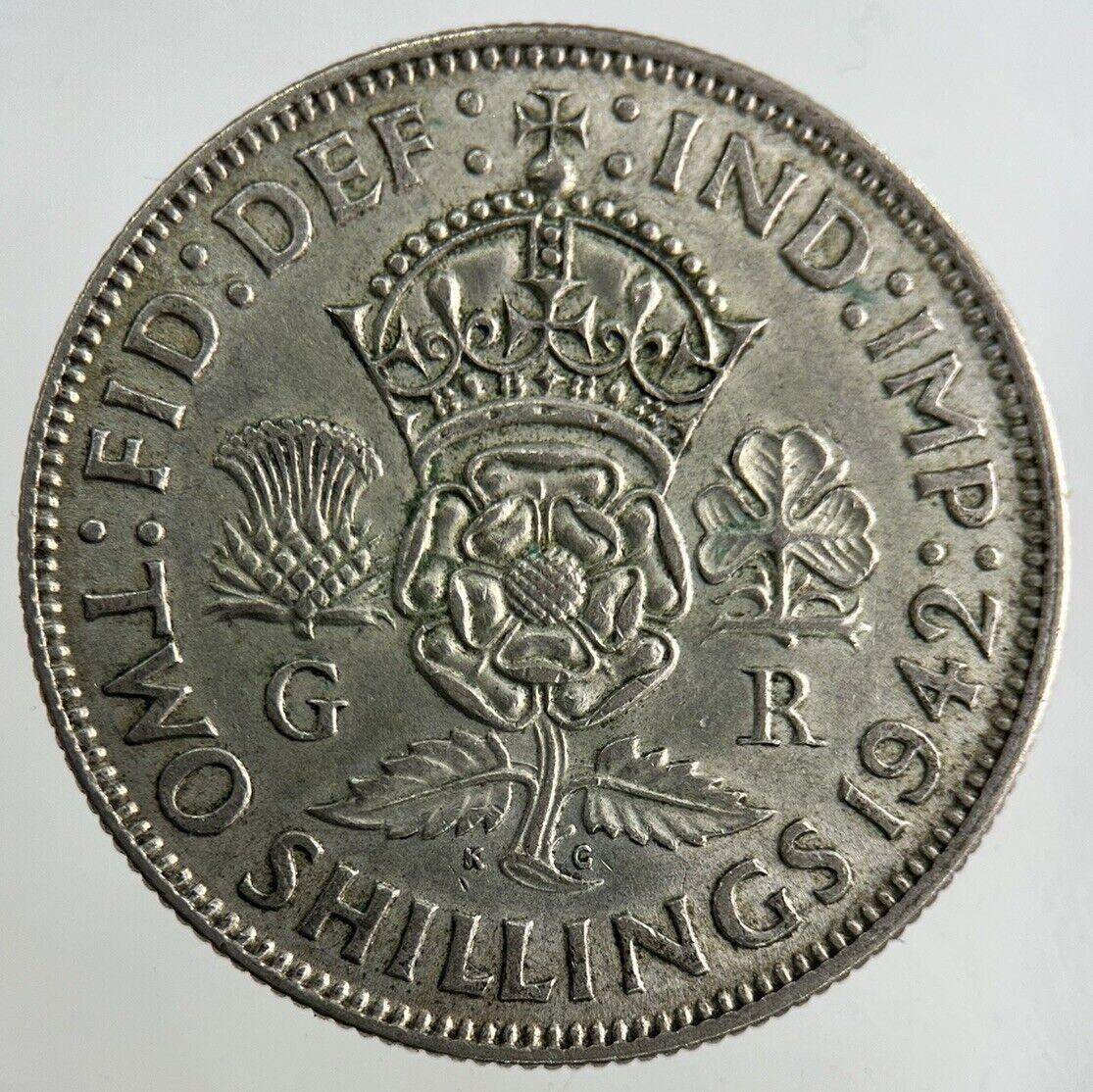 1942 George VI Florin Silver Coin | Fine Collectable Grade