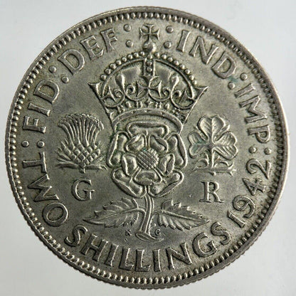 1942 George VI Florin Silver Coin | Fine Collectable Grade