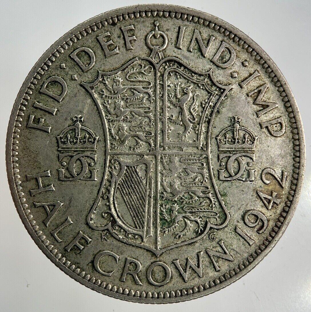 1942 George VI Half-Crown Silver Coin | Fine Collectable Grade