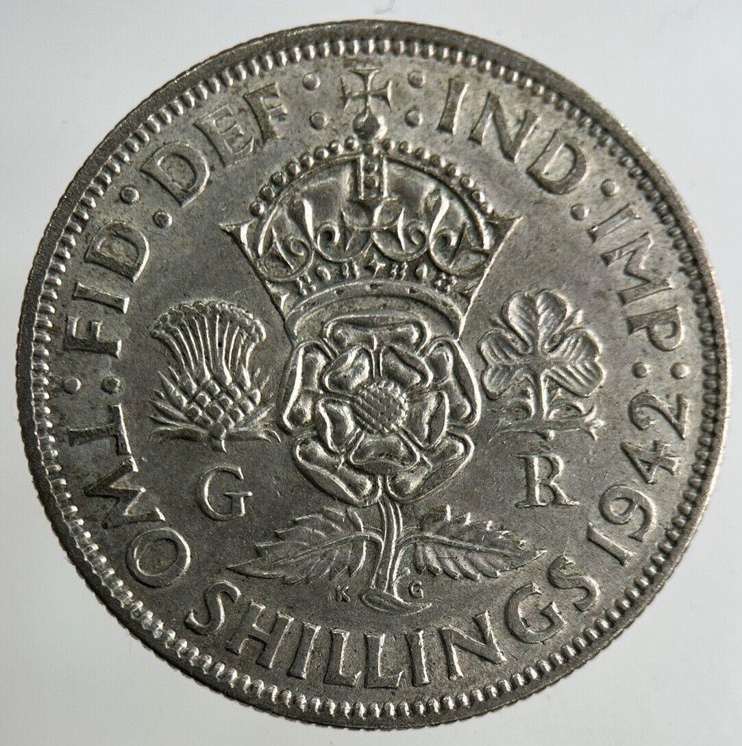 1942 George VI Florin Silver Coin | Fine Collectable Grade