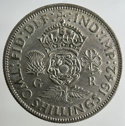 1942 George VI Florin Silver Coin | Fine Collectable Grade