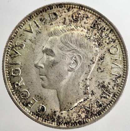 1942 George VI Half-Crown Silver Coin | Very Fine Grade | a8259