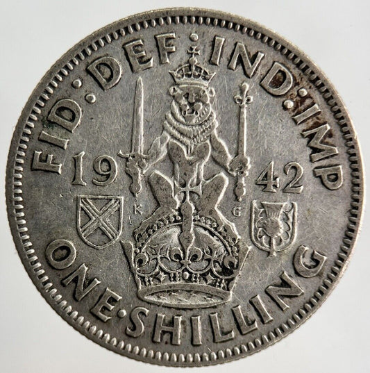 1942 George VI Shilling Silver Coin | Collectable Grade