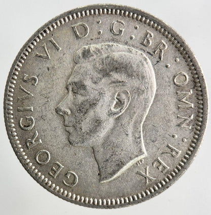 1942 George VI Shilling Silver Coin | Fine Collectable Grade