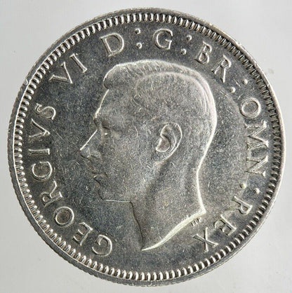 1942 George VI Shilling Silver Coin | Fine Collectable Grade