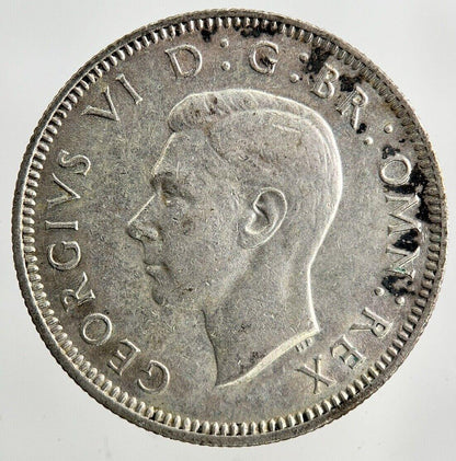 1942 George VI Shilling Silver Coin | Very High Grade