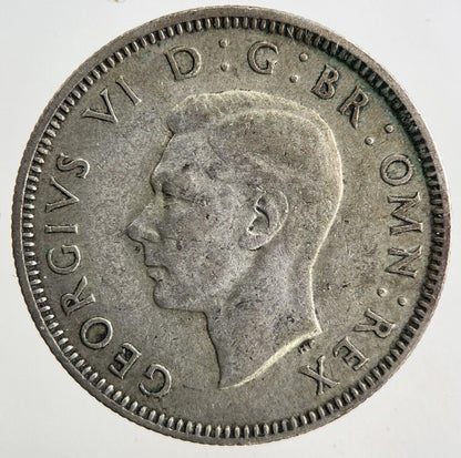 1942 George VI One Shilling Silver Coin | Fine Collectable Grade