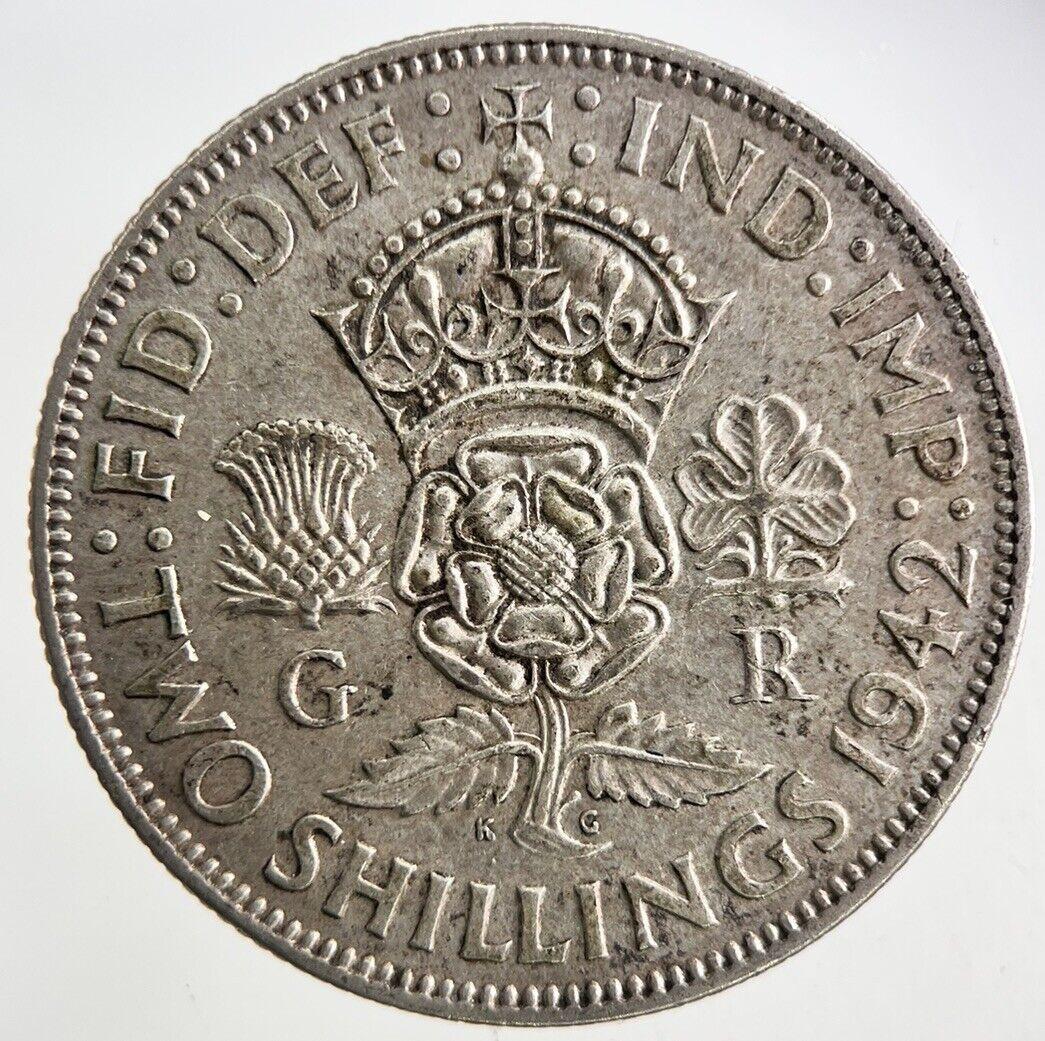 1942 George VI One Florin Silver Coin | Fine Collectable Grade