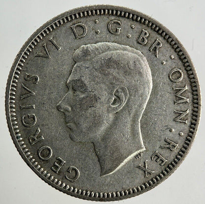 1942 George VI Shilling Silver Coin | Fine Collectable Grade