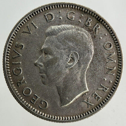 1942 George VI Shilling Silver Coin | Fine Collectable Grade