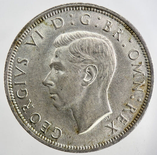 1942 George VI Half-Crown Silver Coin | Very High Grade