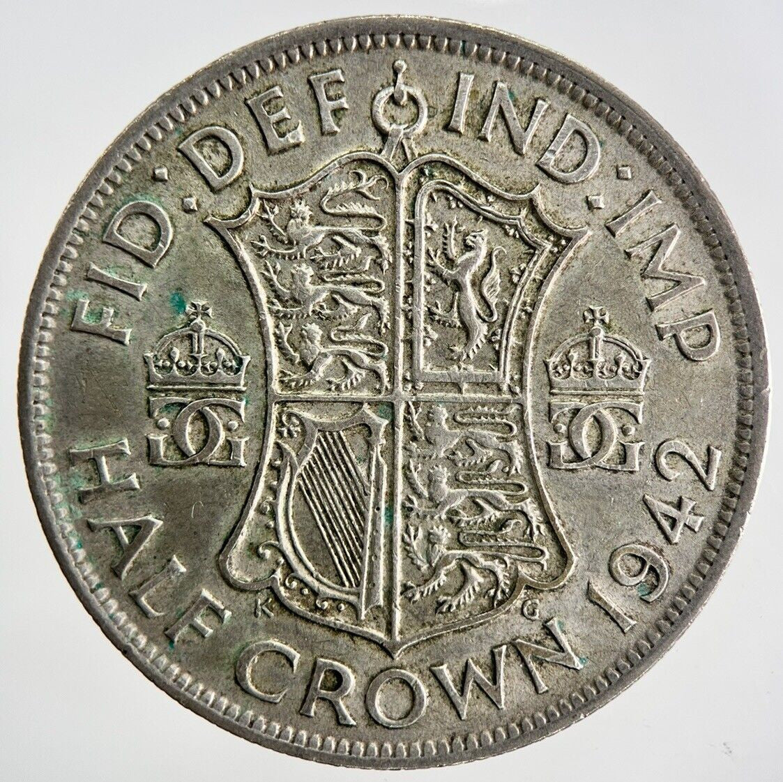 1942 George VI Half-Crown Silver Coin | Very High Grade