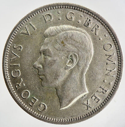 1942 George VI Half-Crown Silver Coin | Very High Grade