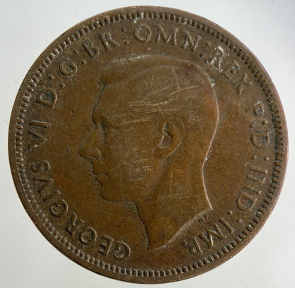 1942 George VI Half-Penny Coin | Collectable Grade