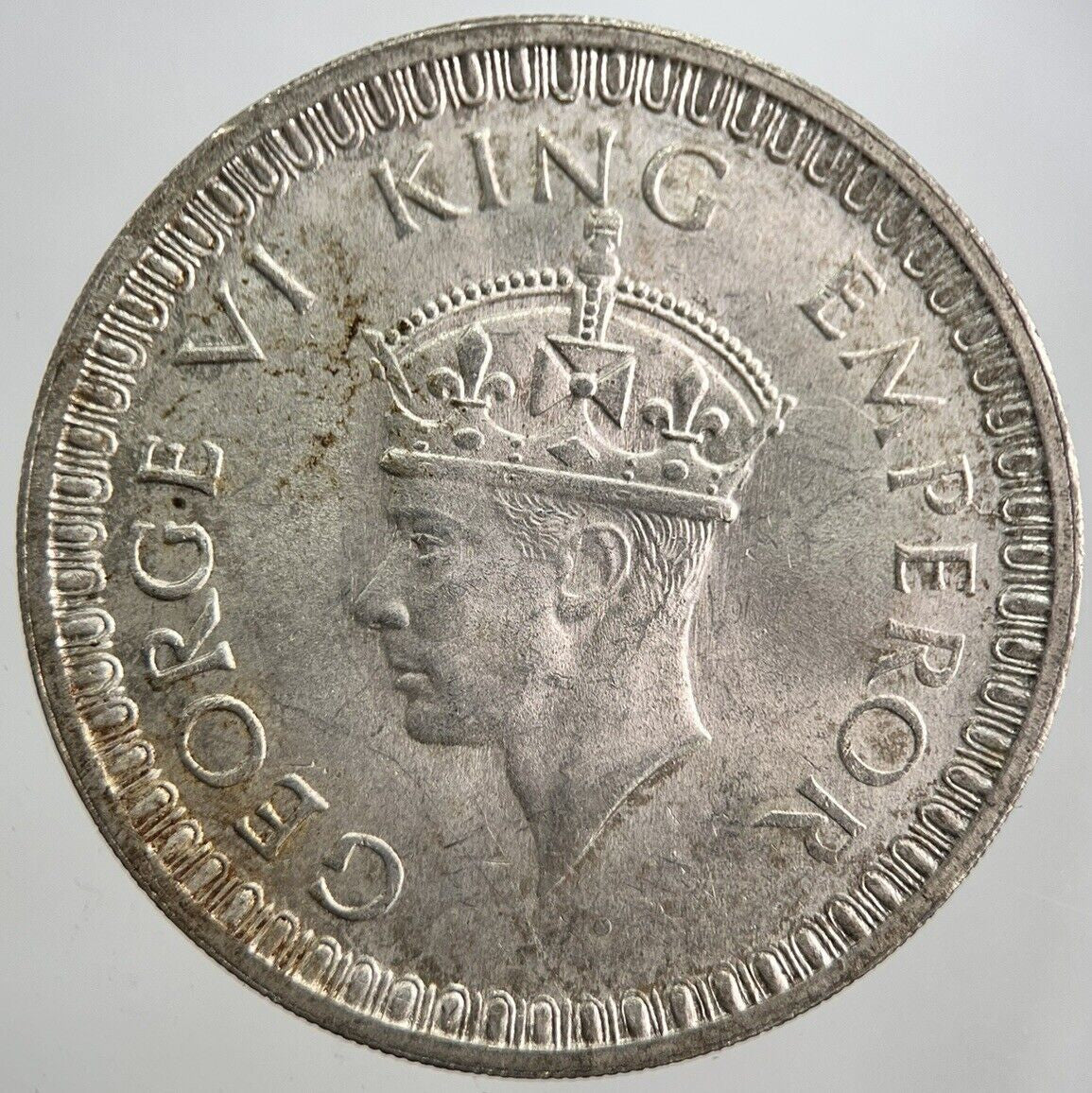 1942 India 1 One Rupee Silver Coin | Very High Grade | a7805