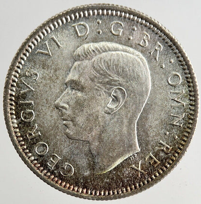 1942 George VI Sixpence Silver Coin | Very High Grade | a8164