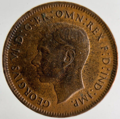 1942 George VI Wren Farthing Coin | Fine Collectable Grade