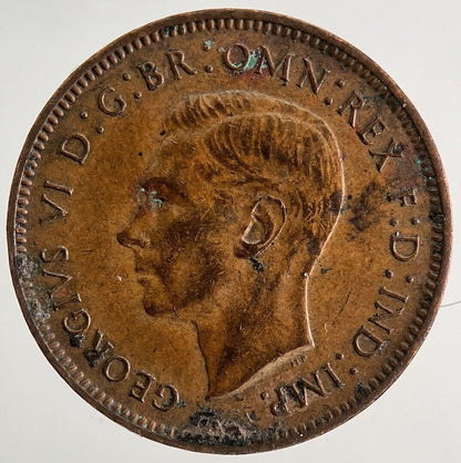 1942 George VI Wren Farthing Coin | Fine Collectable Grade